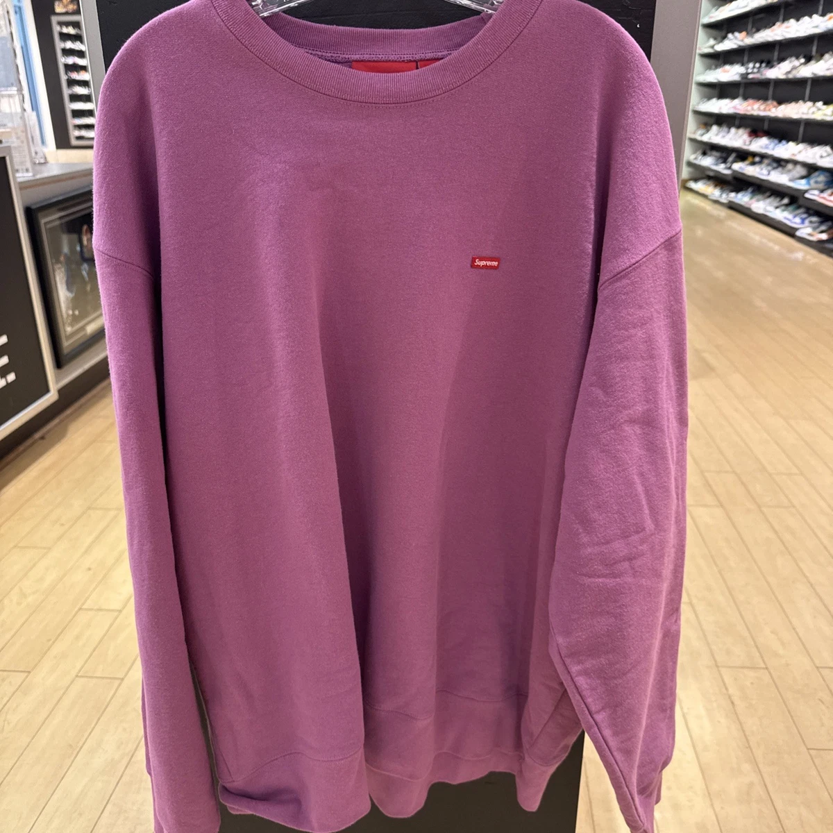 Supreme Small Box Violet Crewneck SZ XL | eBay