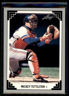 1991 Leaf Mickey Tettleton #322 Detroit Tigers - Image 1 of 2