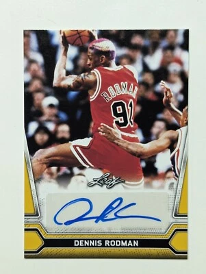 2021 Leaf Multisport Autograph/Signed #BA-DR1 Dennis Rodman Chicago Bulls HOF - Image 1 of 2