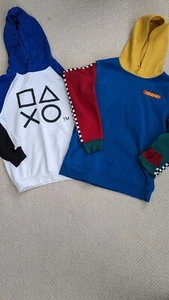 Lot Of 2 Youth Boys Sweatshirts L 13/14 year Hoodie H&M Play Station, Brooklyn - Picture 1 of 3