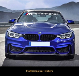 For BMW M Mperformance Front Rear Windshield Window Banner Vinyl Decal Sticker - Picture 1 of 18