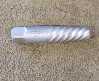 Extractor de flauta en espiral de tornillo #8 broca de 13/16" herramienta automotriz fácil de sacar EE. UU. Foto 1 de 4