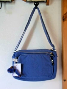 Kipling Brand Periwinkle Blue Adjustable Strap Monkey fob NWT Handbag Purse - Picture 1 of 11