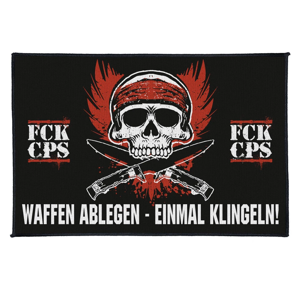 Fußmatte Waffen ablegen Einmal klingeln criminal club mc biker ultras rapper oi - Bild 1 von 1