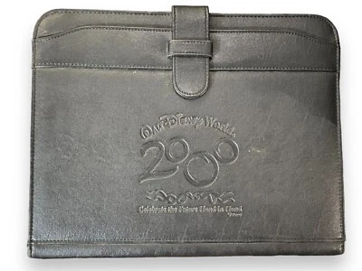 Planificador de portafolio negro vintage Walt Disney World 2000 Y2K Foto 1 de 4