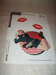 Calendar Girl Flirt Lips Kisses Sexy Laptop Decal Tattoo Skin Cover -NEW-FREE sh - Picture 1 of 1