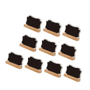 10Pcs Tabletop Chalkboard Sign with Stand Small Blackboard Sign for Wedding - Picture 1 of 13