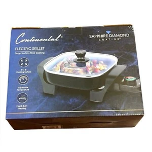 Continental Electric Skillet with Sapphire Non Stick Diamond Coating - Picture 1 of 6