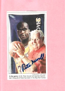Legendary Coach PETE NEWELL Autographed News Photo, Big Man Camp, Olympics, CAL - Picture 1 of 2