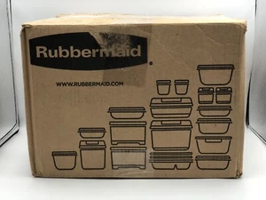Rubbermaid Brilliance BPA Free 44-Piece Food Storage Set of 22, Grey, Clear - Picture 1 of 2