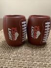 Set Of 2 Coors Light Football Style Rubber Beer Cozy Bottle/Can Drink Holders