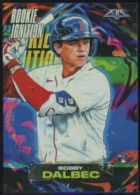 2021 Topps Fire Bobby Dalbec Rookie Iginition Insert Boston Red Sox RC #RI-19 - Image 1 of 2