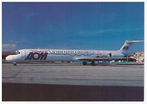 Aircraft Postcard - AOM France DC-9 / MD-80
