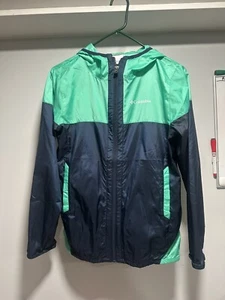 Columbia Omni Shield Girls Windbreaker Youth Size Large L 14/16 Hooded Jacket - Picture 1 of 7