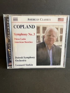 COPLAND: SYMPHONY NO. 3; THREE LATIN AMERICAN SKETCHES NEW CD Leonard Slatkin - Imagen 1 de 3