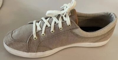 Keds Womens Sz 8 Khaki Sneakers Lace Up Low Top Comfort WF59954 Canvas - Image 1 of 4