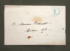 Cover w/ 1-Cent Drop Rate to Green St. Baltimore, MD - Oct 1846 printed inside - Picture 1 of 5