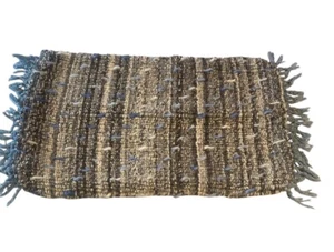 LOLOI Jute Wool Blend Rustic Textured Boho Lumbar Pillow Cover 16”X26” Anthro - Picture 1 of 7