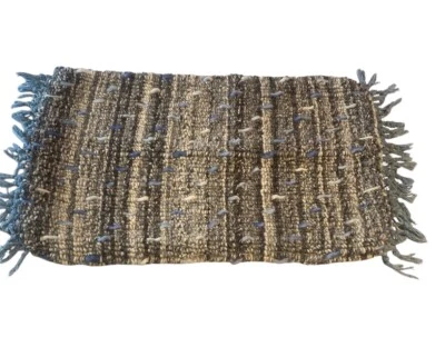 LOLOI Jute Wool Blend  Rustic Textured Boho Lumbar Pillow Cover 16”X26” Anthro - Image 1 of 4