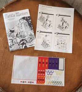 Vintage 1992 Milton Bradley BATTLE MASTERS Instruction Booklet Extra Stickers - Picture 1 of 5