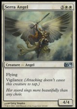 X4 Serra Angel Magic 2010 LP/NM MTG Magic DNA GAMES