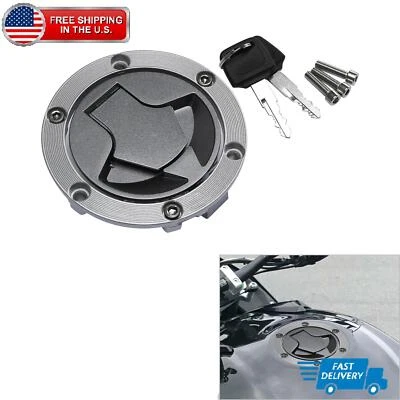 Bloqueo de tapa de gasolina para Kawasaki Ninja 300 EX300A EX300B 2013 2014 2015 2016 2017 Foto 1 de 4