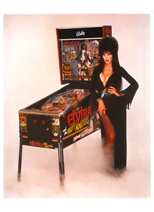 Elvira And The Party Monsters Pinball Machine Vintage 8x10 Photograph Original - Picture 1 of 1