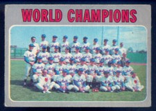 1970 TOPPS OPC O PEE CHEE BASEBALL #1 N Y METS WORLD CHAMPIONS EX W/NOLAN RYAN