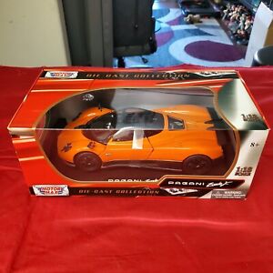 *NEW* Pagani Zonda F Orange 1/18 Diecast Car Model Motormax