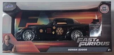 Jada Diecast Car Fast & Furious Honda S2000 1:24 Negro 3ª Generación Caja Foto 1 de 4