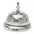 Ornate Victorian Shop Store Clerk Service Desk Bell Nickel Solid Brass