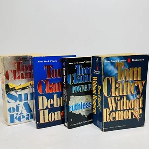 Tom Clancy 4 Bücher Lot ohne Reue Sonne aller Angst Macht spielt Ehrenschulden - Bild 1 von 17