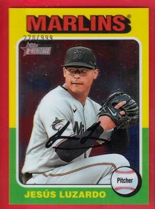 2024 Heritage 448 Jesus Luzardo Chrome 283/999 Marlins Pitcher - Picture 1 of 1