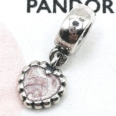 Pandora Charm "Young Love" 790471 Herz glänzende Emaille Liebe Silber Original  - Bild 1 von 3