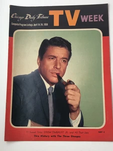 1959 Efrem Zimbalist JR. & All That Jazz Apr 18-24 Chicago Daily Tribune TV WEEK - Picture 1 of 12