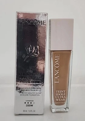 Lancome Teint Idole Ultra Wear Care & Glow Foundation 335W ~ SPF 27 ~ NEW IN BOX - Image 1 of 4