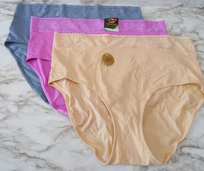 Wacoal 875353# Cotton Comfort Touch Brief 3-Pack Panties US Size L - Image 1 of 4