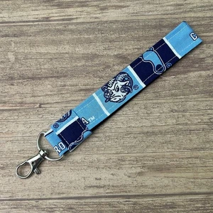 UNC Chapel Hill North Carolina Tar Heels KeyChain Key Fob Homemade Grad Gift - Picture 1 of 3