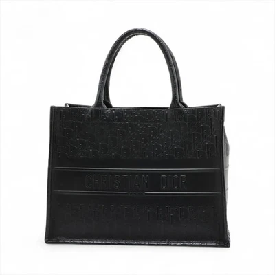 Christian Dior Book Tote Medium Leather Tote bag Black - Image 1 of 4