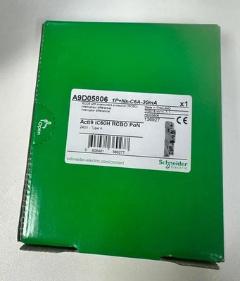 A9D05806 Schneider 6amp C 30ma Acti 9 PoN type A Rcbo  - Image 1 of 3