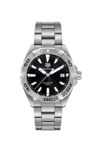 Tag Heuer Aquaracer Brushed Black Dial Mens Watch - WBD1110.BA0928 - Picture 1 of 6