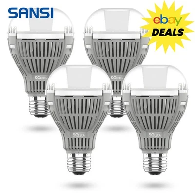 4 pcs 200W Equivalent LED Light Bulbs 2200lm A21 5000K 16W Energy Saving Lamp - Image 1 of 4