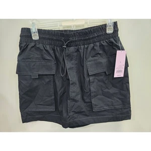 Wild Fable Women's Size Small Black Cargo Mini Skirt Front Pockets 14.5"Long-NWT - Picture 1 of 7