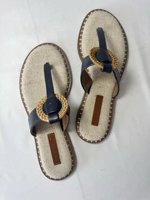 Sandalias para mujer Nautica talla 9 color crema/azul chanclas Foto 1 de 4