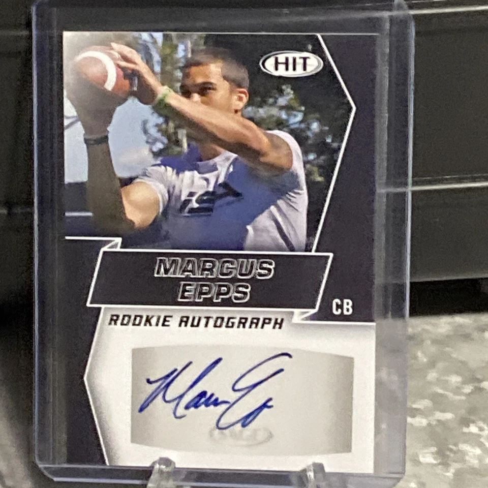 2019 Sage Hit Premier Draft Rookie Auto Black Marcus Epps #A59 Auto - Image 1 of 3