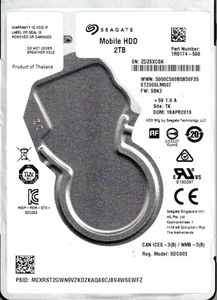 ST2000LM007, 1R8174-568, SBK2, TK, ZDZ6, SEAGATE 2TB APR 2019 - Bild 1 von 1