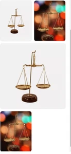 Elegant 7" Decorative Weighing Scale Balance Handmade Tarazu Home Xmas Gifts - Picture 1 of 6