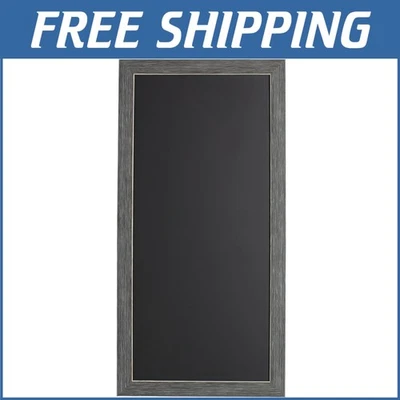 Decorative 13" x 26" Framed Magnetic Chalkboard for Stylish Home Organization - Image 1 of 4