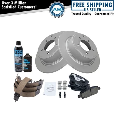 Kit de pastillas de freno trasero y rotor para Jeep Patriot Compass 2017 Chrysler 200 2013 Foto 1 de 4