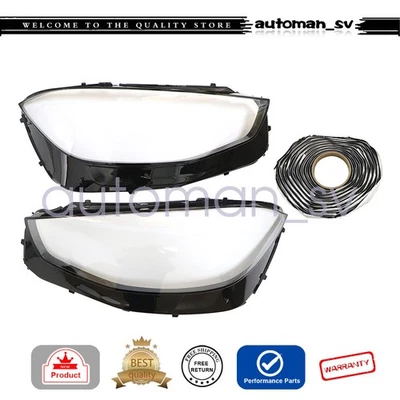 FIT 2020-2023 Mercedes-Benz W223 S CLASS S400 S500 S580 Headlamp Lens Cover - Image 1 of 4